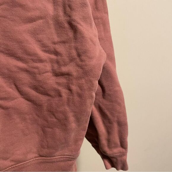 Girlfriend Collective Dusty Rose 50/50 Classic Hoodie Mauve- Size Medium - Picture 6 of 6